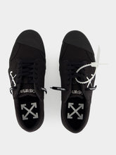 Off-White Black Vulcanized Low-Top Sneakers