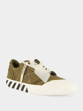Off-White Army Green Vulcanized Low-Top Sneakers