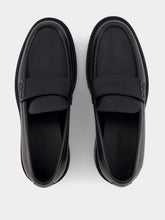 Off-White Leather Loafers with Debossed Logo