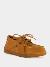 Brown Leather Hybrid Boat Shoes