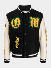 Off-White Wool Blend Varsity Jacket