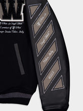 Off-White Black Crystal Varsity Jacket