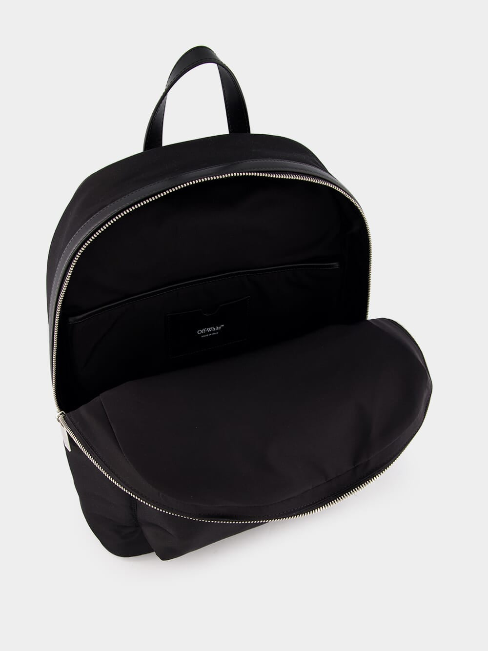 Black Patch Logo Nylon Backpack