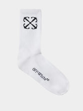 Off-White White Arrow Mid-Calf Cotton Socks