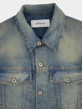 Off-White Dirty Blue Diag Patch Denim Jacket