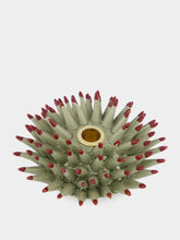 La DoubleJ Solid Light Green Spine Candle Holder