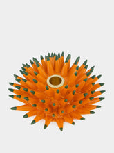 La DoubleJ Solid Orange Spine Candle Holder