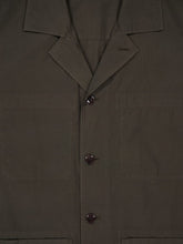 Lemaire Dark Brown Cotton Workwear Shirt Jacket