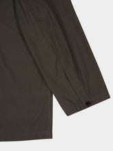 Lemaire Dark Brown Cotton Workwear Shirt Jacket