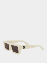 Off-White Ivory Ruby Dark Grey Lens Sunglasses