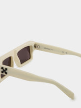 Off-White Ivory Ruby Dark Grey Lens Sunglasses