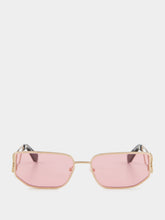 Off-White Allen Shiny Gold Sunglasses