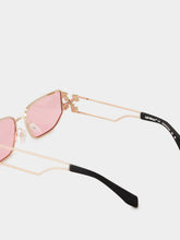Off-White Allen Shiny Gold Sunglasses