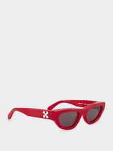 Off-White Red Cat-Eye Sunglasses