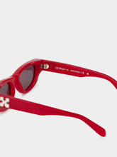 Off-White Red Cat-Eye Sunglasses