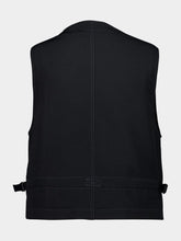 Lemaire Black Wool Utility Gilet