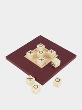 Hector Saxe Paris Aubergine Leather Tic Tac Toe