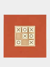 Hector Saxe Paris Brick Orange Grained Leather Tic Tac Toe