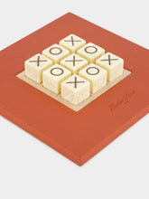 Hector Saxe Paris Brick Orange Grained Leather Tic Tac Toe