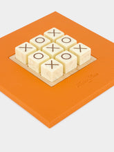 Hector Saxe Paris Orange Grained Leather Tic Tac Toe