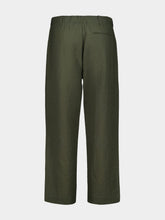 Commas Green Linen Resort Trousers