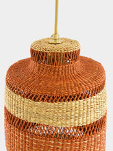 Golden Editions Dash Small Straw Pendant Lamp Ginger