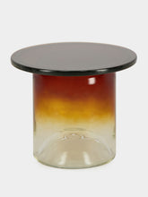 Maxdesign Amber Ice Round Murano Glass Side Table