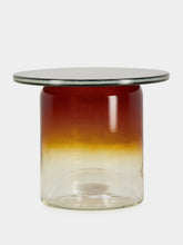 Maxdesign Amber Ice Round Murano Glass Side Table