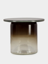 Maxdesign Smoke Grey Ice Round Murano Glass Side Table