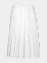 Prada White Cotton Poplin Skirt