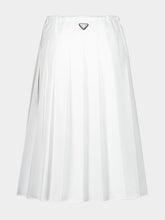 Prada White Cotton Poplin Skirt