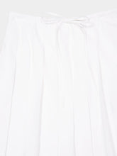 Prada White Cotton Poplin Skirt