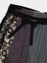 Prada Hematite Patchwork Midi Skirt