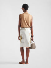 Prada Printed Silk Twill Skirt