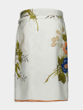 Prada Printed Silk Twill Skirt