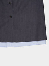Prada Ardesia Light Mohair Midi Skirt