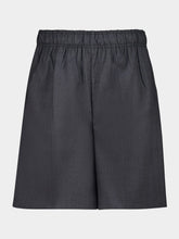 Prada Ardesia Grey Superfine Virgin Wool Shorts