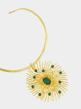Sylvia Toledano Sunshine Malachite Pendant Necklace