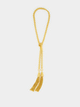 Sylvia Toledano Gold Tie Tassel Necklace