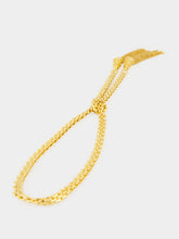 Sylvia Toledano Gold Tie Tassel Necklace