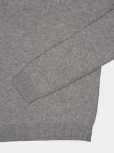 Prada Grey Cashmere Embellished Crewneck Sweater