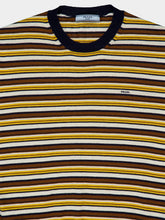 Prada Blue and Yellow Striped Cashmere Sweater