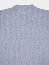 Prada Sapphire Blue Cable-Knit Cashmere Sweater