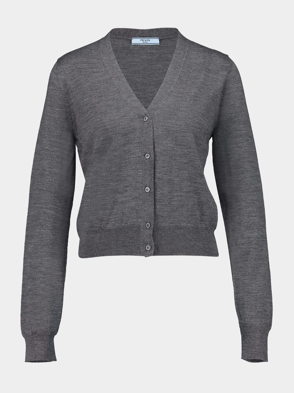 Slate Grey Wool Cardigan