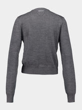 Prada Slate Grey Wool Cardigan