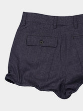 Prada Anthracite Gray Grisaille Wool Shorts