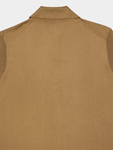 Prada Camel Sleeveless Silk Polo