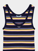 Prada Striped Sleeveless Knit Tank Top