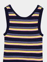 Prada Striped Sleeveless Knit Tank Top