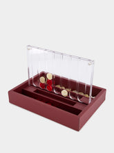 Hector Saxe Paris Bordeaux Leather Connect 4 Game